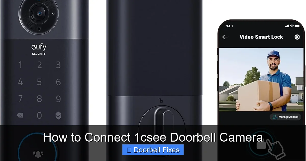 How to Connect 1csee Doorbell Camera