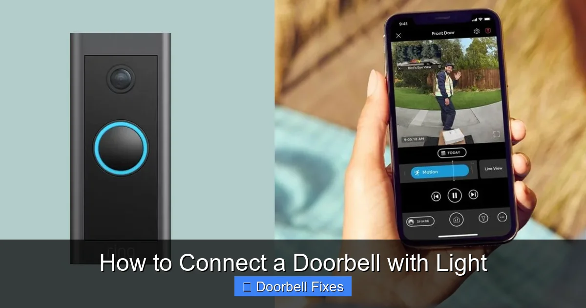 How to Connect a Doorbell with Light