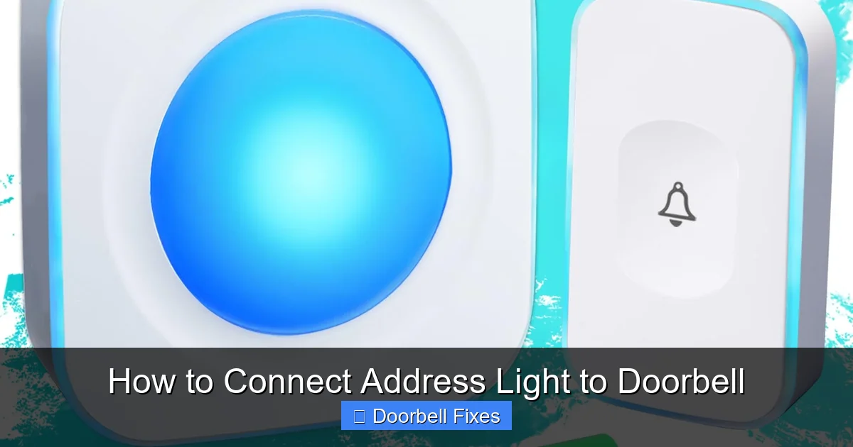 How to Connect Address Light to Doorbell