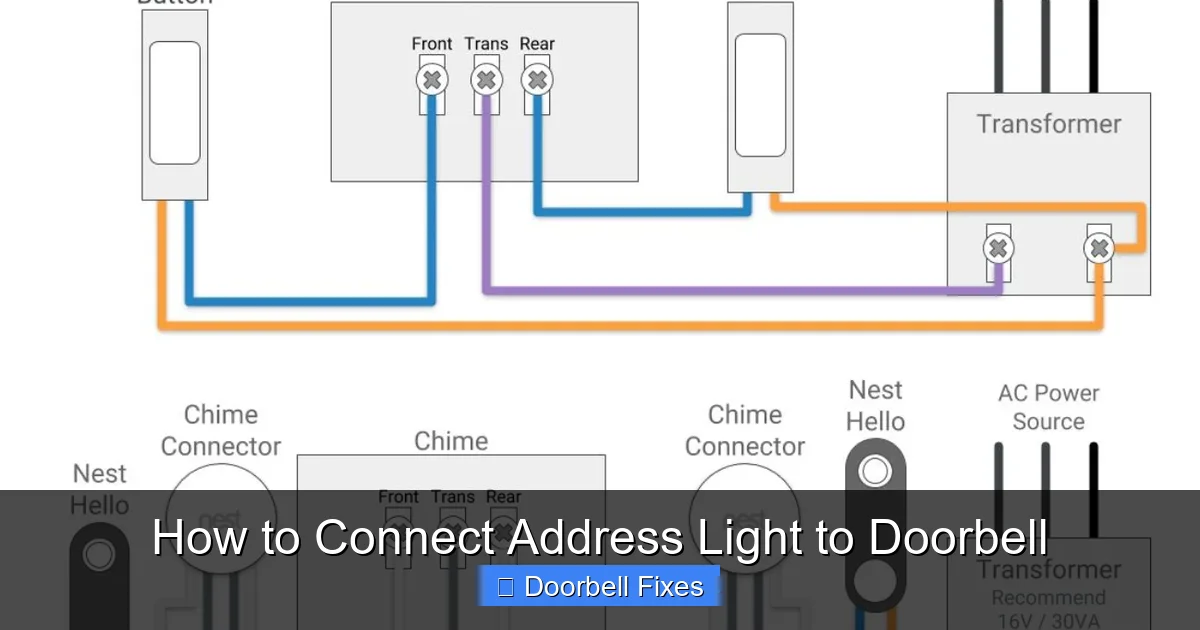 How to Connect Address Light to Doorbell