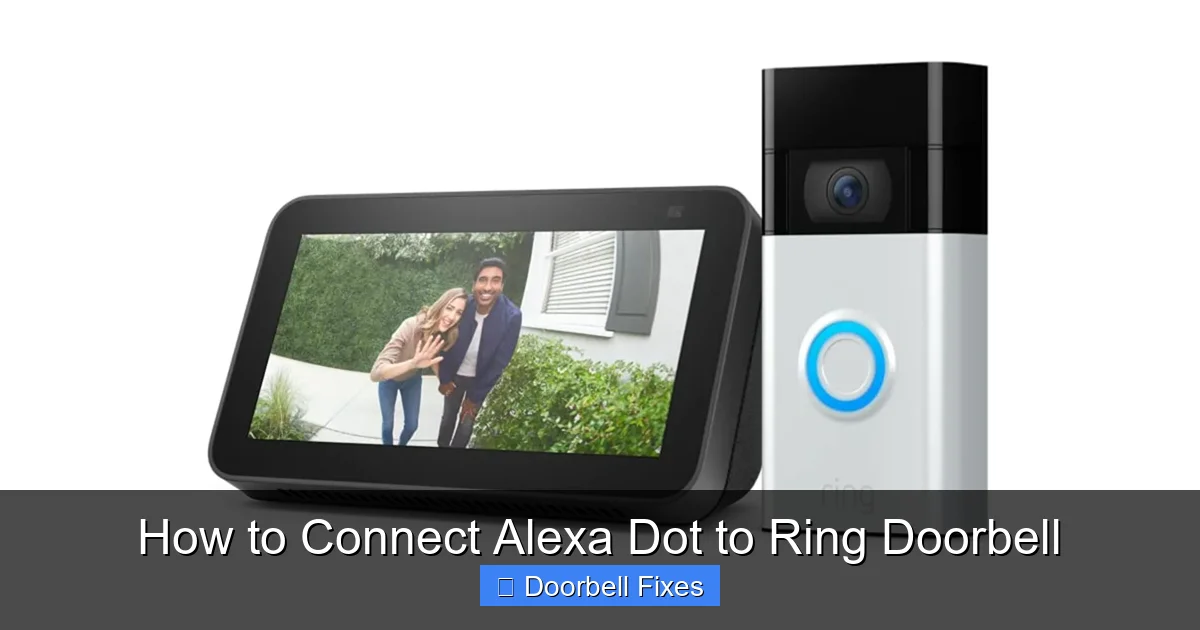 How to Connect Alexa Dot to Ring Doorbell