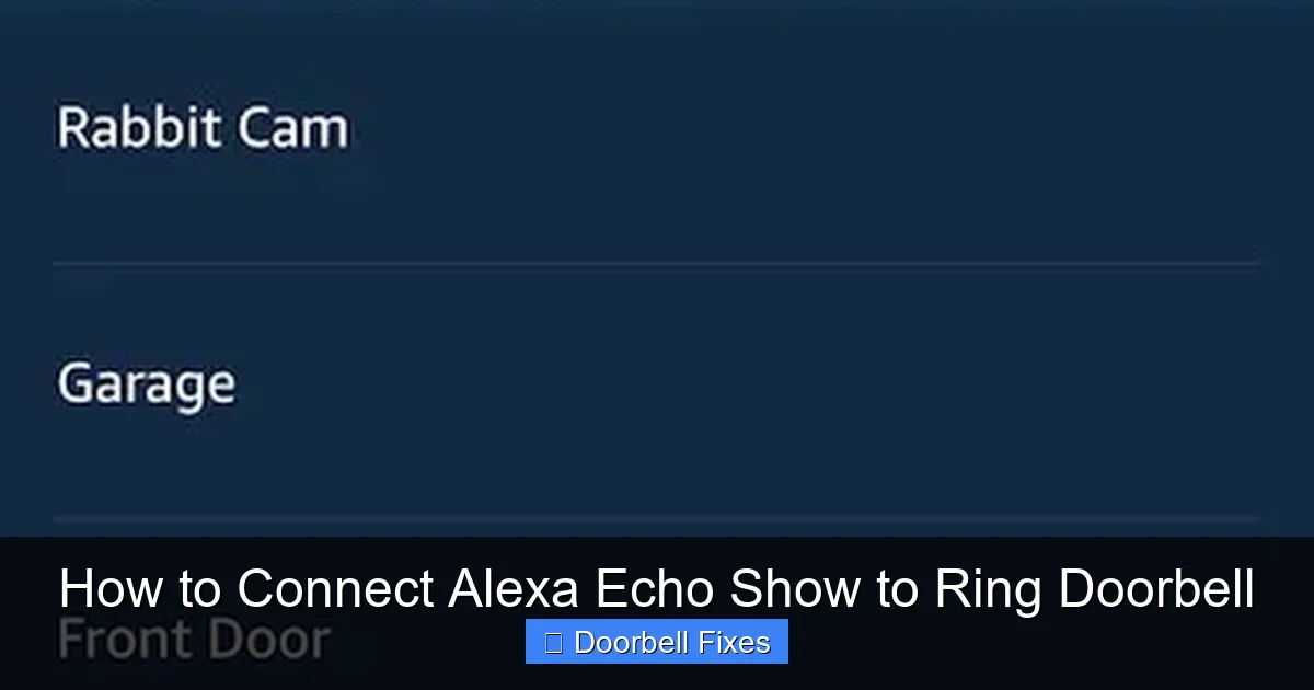 How to Connect Alexa Echo Show to Ring Doorbell