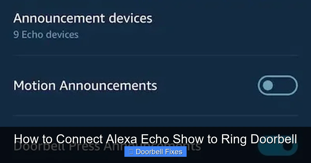 How to Connect Alexa Echo Show to Ring Doorbell