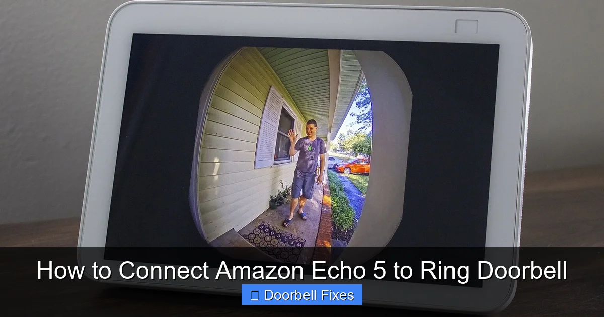 How to Connect Amazon Echo 5 to Ring Doorbell