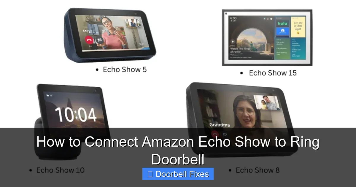 How to Connect Amazon Echo Show to Ring Doorbell