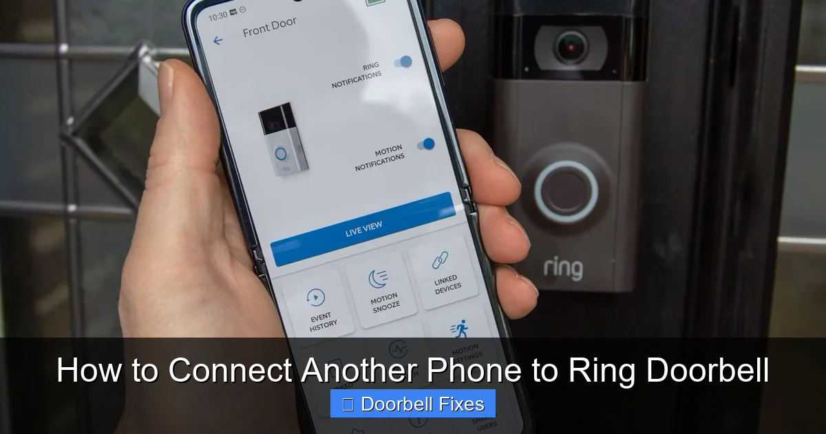 How to Connect Another Phone to Ring Doorbell