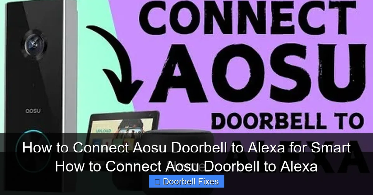 How to Connect Aosu Doorbell to Alexa