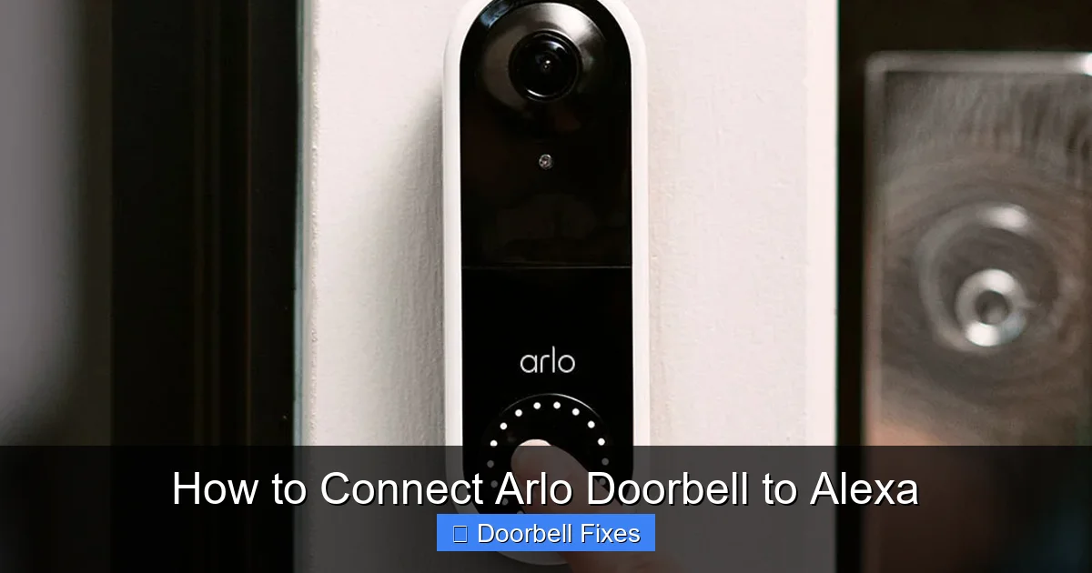 How to Connect Arlo Doorbell to Alexa