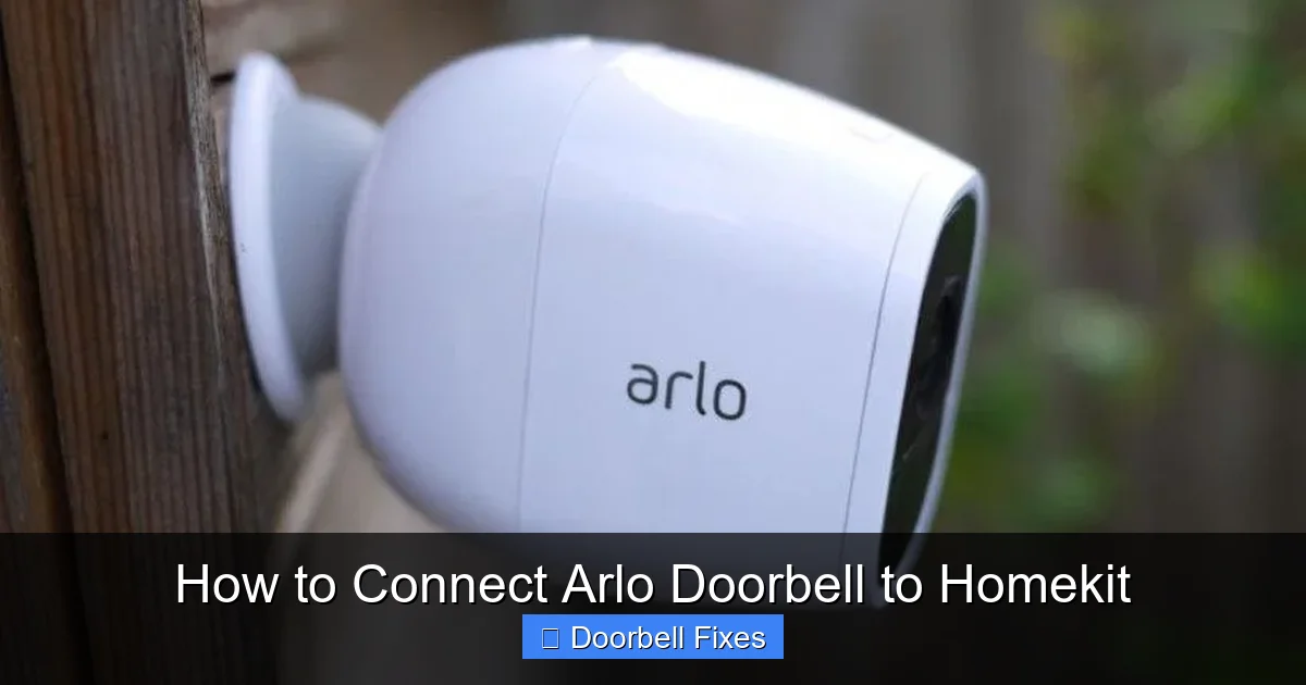 How to Connect Arlo Doorbell to Homekit