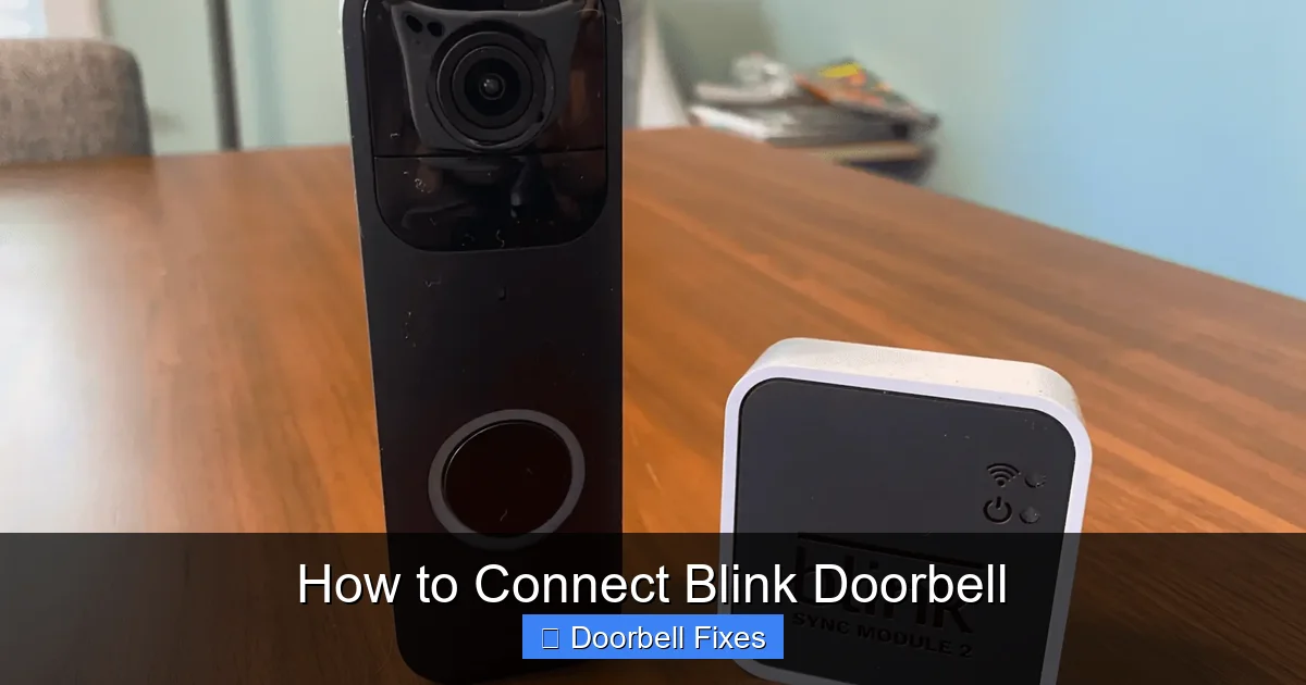 How to Connect Blink Doorbell