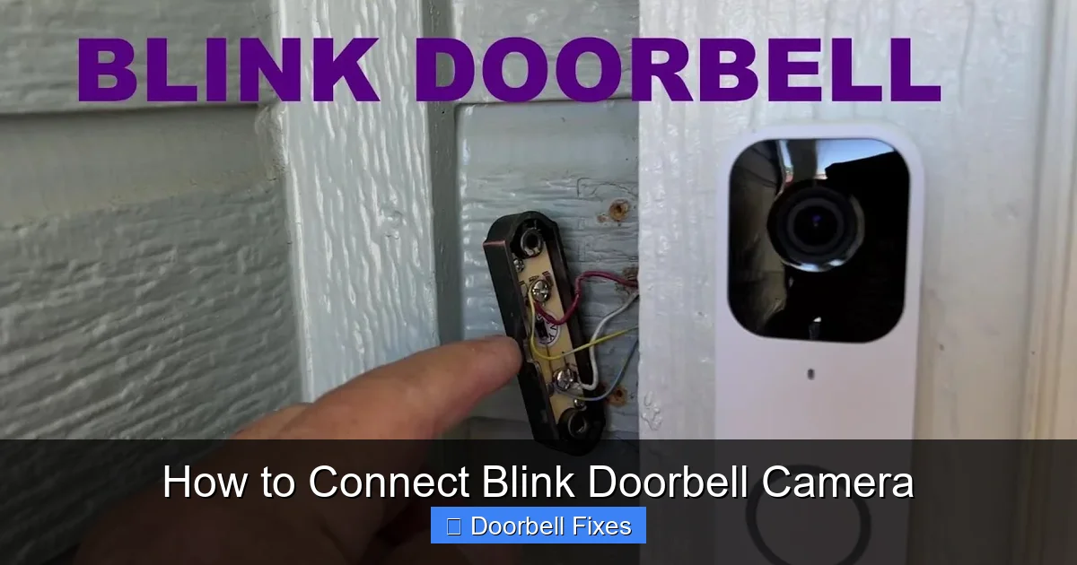How to Connect Blink Doorbell Camera