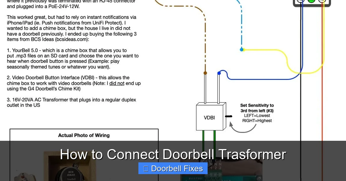 How to Connect Doorbell Trasformer