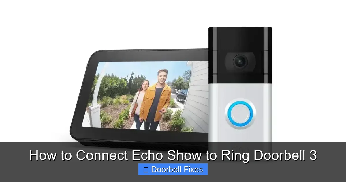 How to Connect Echo Show to Ring Doorbell 3