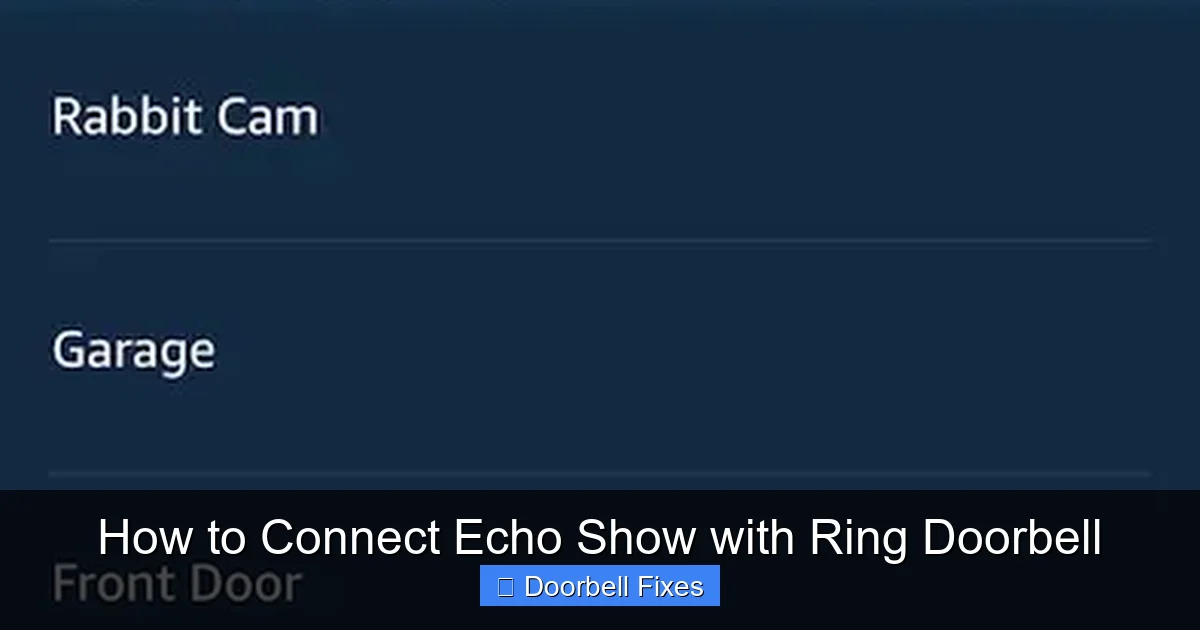How to Connect Echo Show with Ring Doorbell