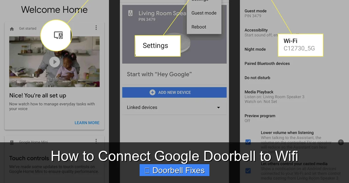 How to Connect Google Doorbell to Wifi