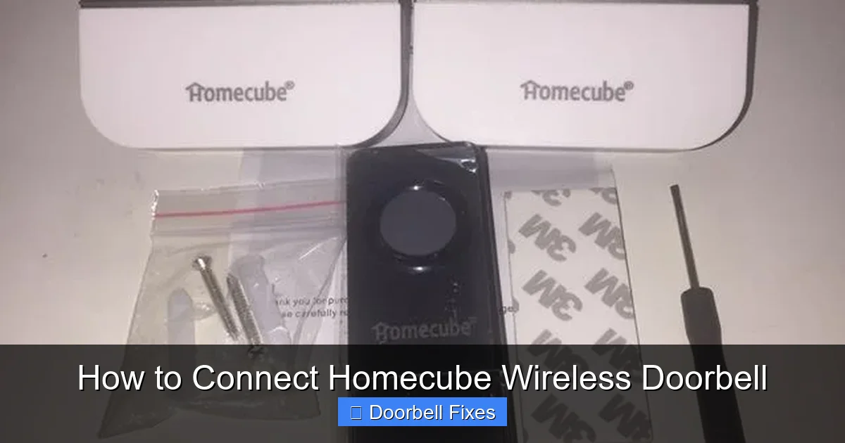 How to Connect Homecube Wireless Doorbell
