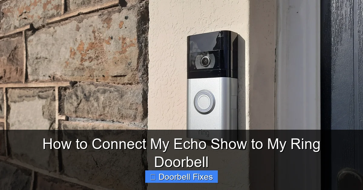 How to Connect My Echo Show to My Ring Doorbell