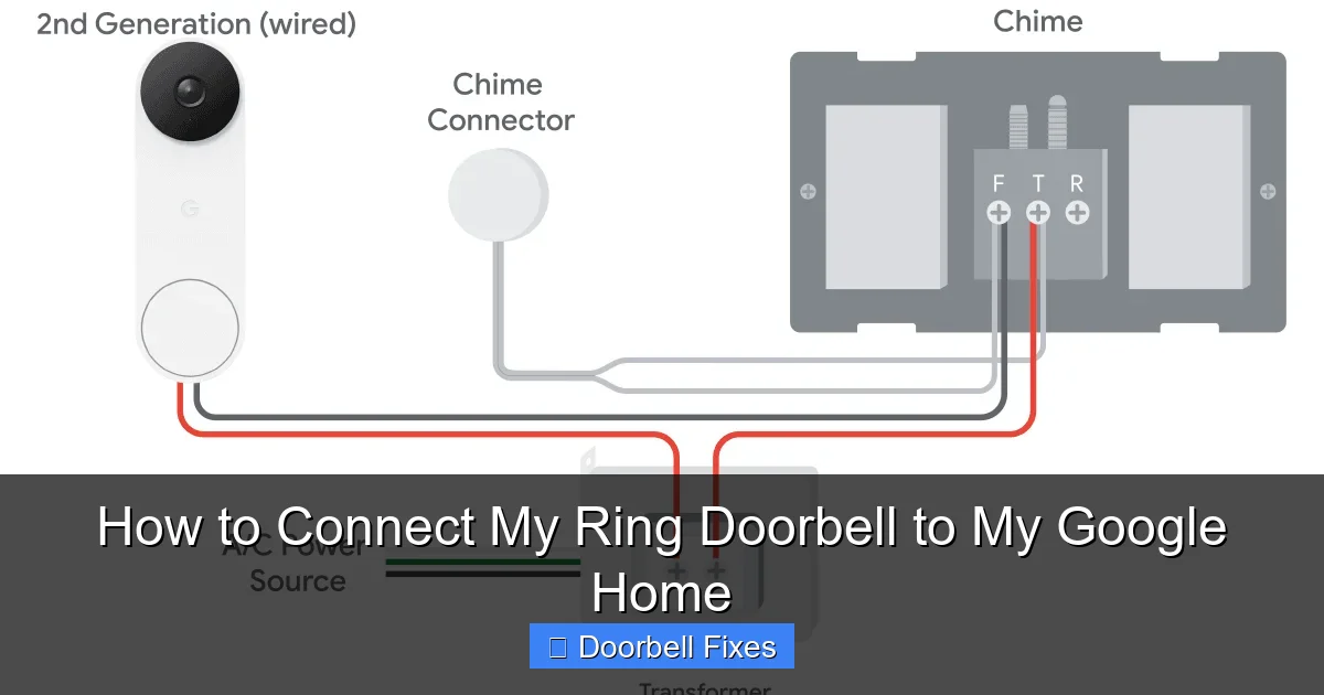 How to Connect My Ring Doorbell to My Google Home