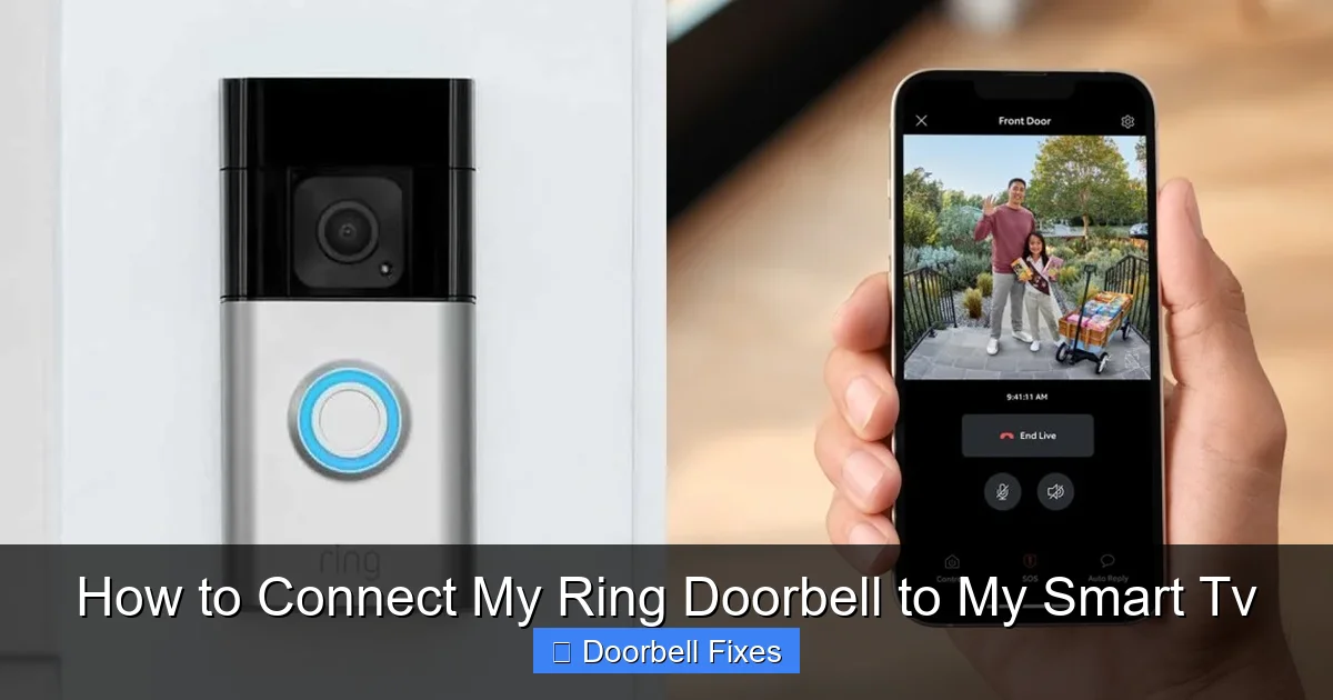 How to Connect My Ring Doorbell to My Smart Tv