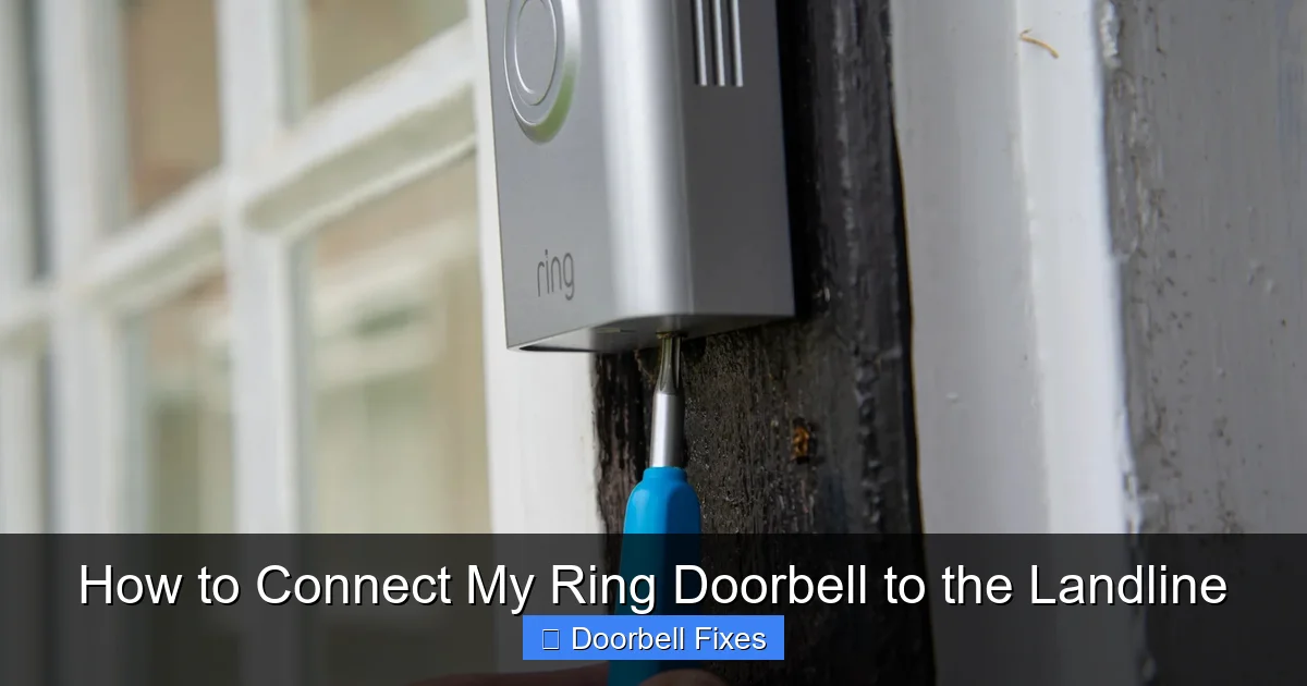 How to Connect My Ring Doorbell to the Landline