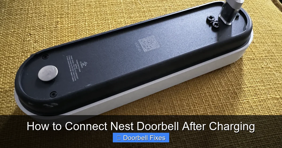 How to Connect Nest Doorbell After Charging