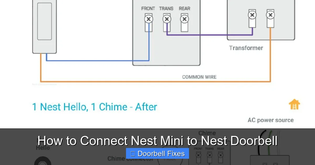 How to Connect Nest Mini to Nest Doorbell