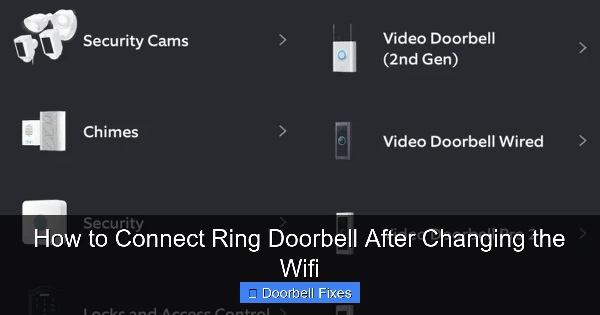 How to Connect Ring Doorbell After Changing the Wifi