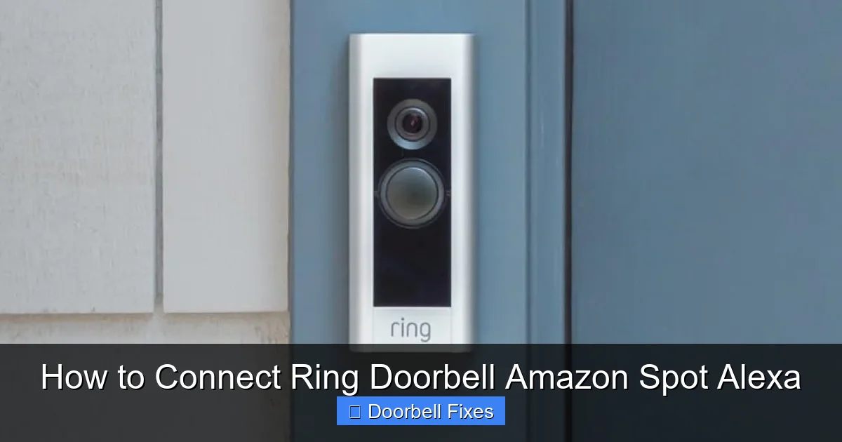 How to Connect Ring Doorbell Amazon Spot Alexa