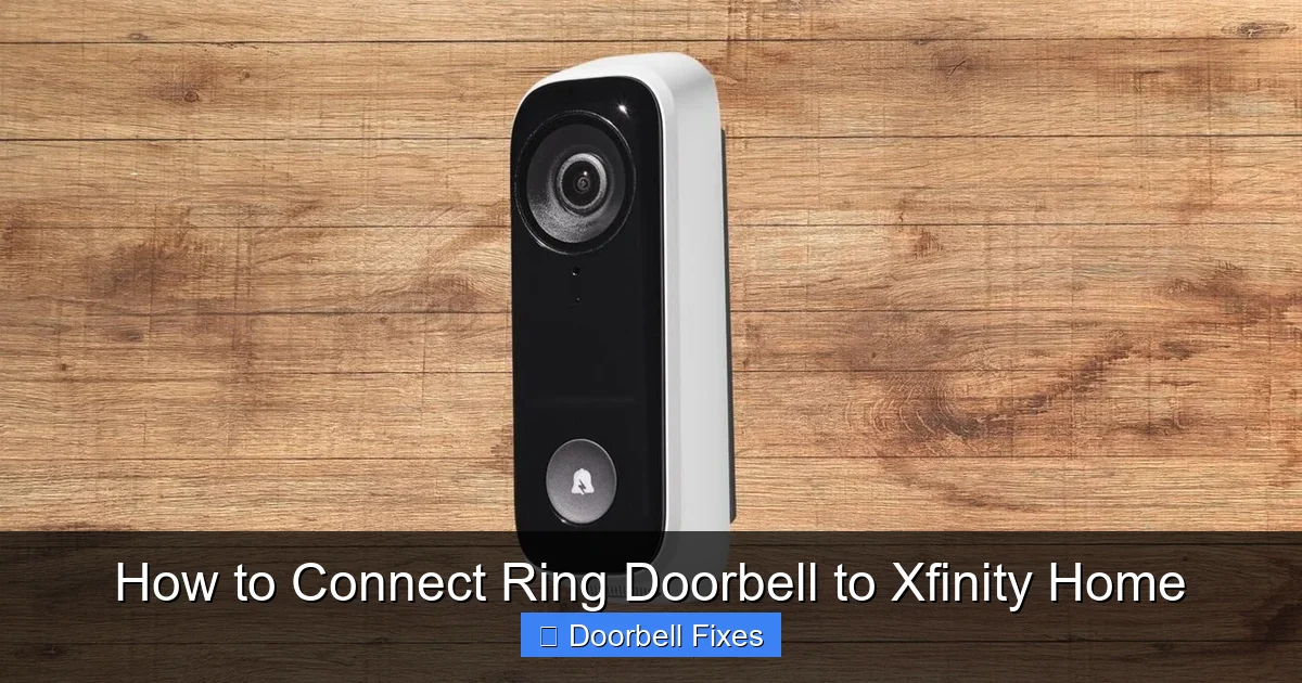 How to Connect Ring Doorbell to Xfinity Home