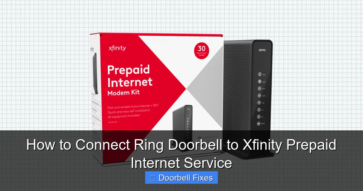 How to Connect Ring Doorbell to Xfinity Prepaid Internet Service