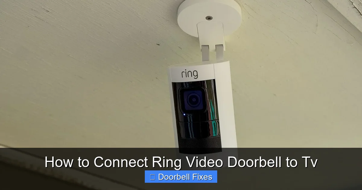 How to Connect Ring Video Doorbell to Tv