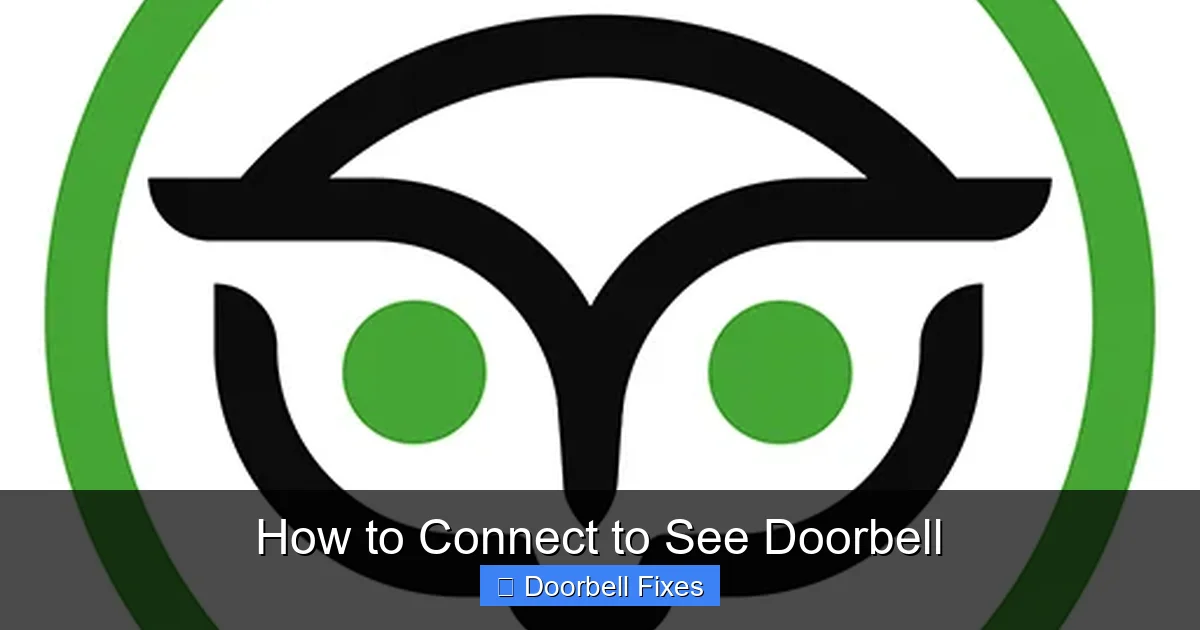 How to Connect to See Doorbell