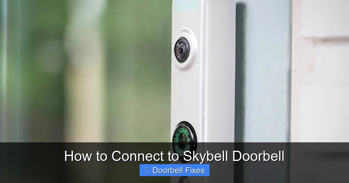 How to Connect to Skybell Doorbell