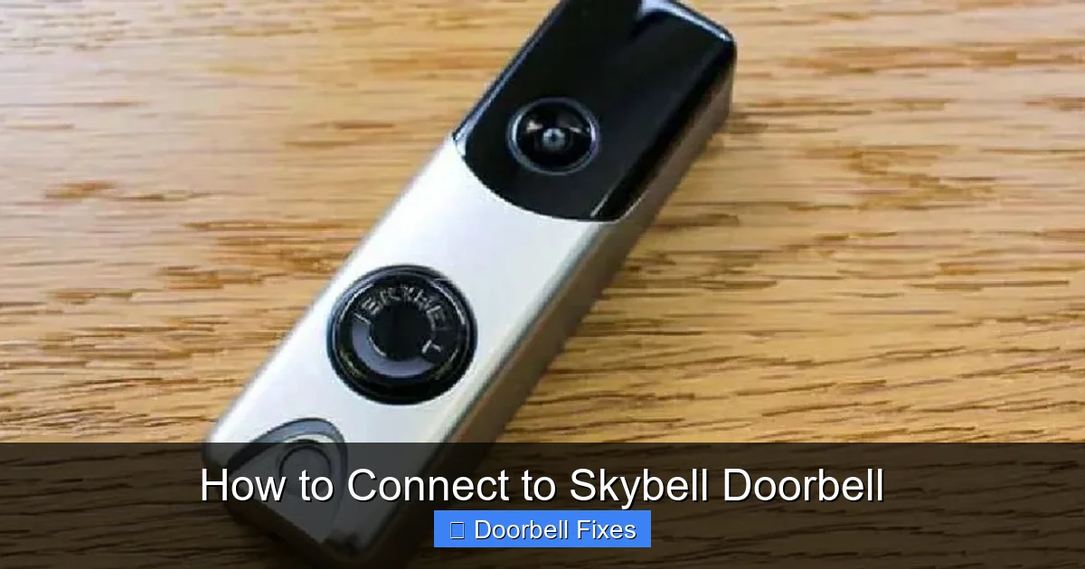 How to Connect to Skybell Doorbell