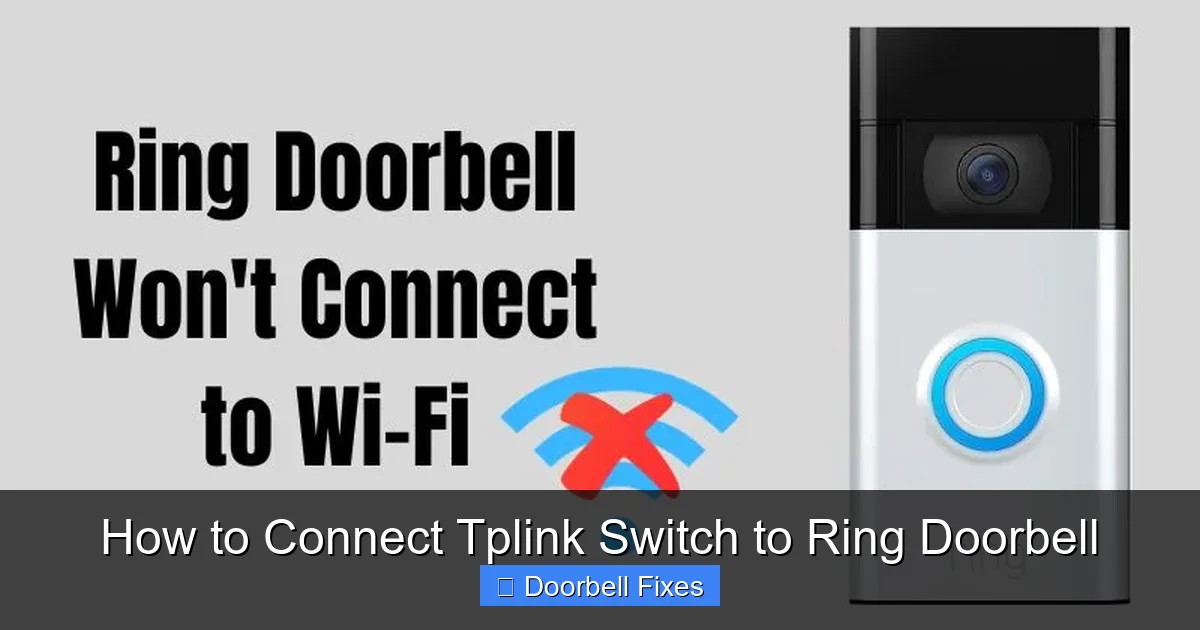 How to Connect Tplink Switch to Ring Doorbell