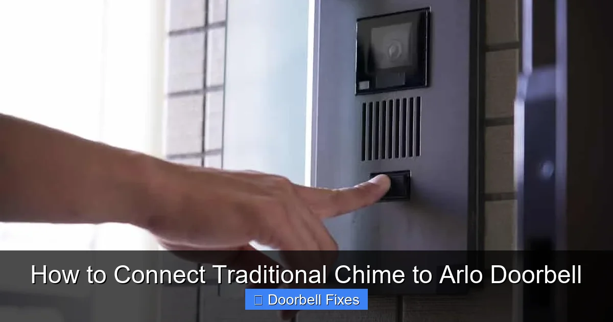 How to Connect Traditional Chime to Arlo Doorbell