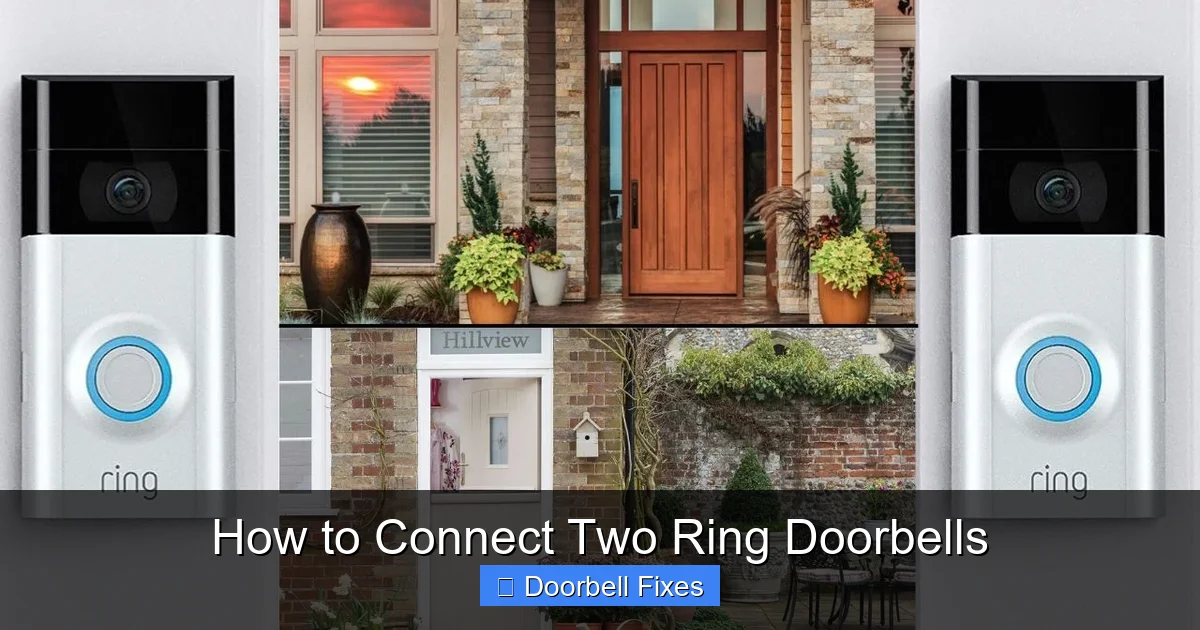 How to Connect Two Ring Doorbells