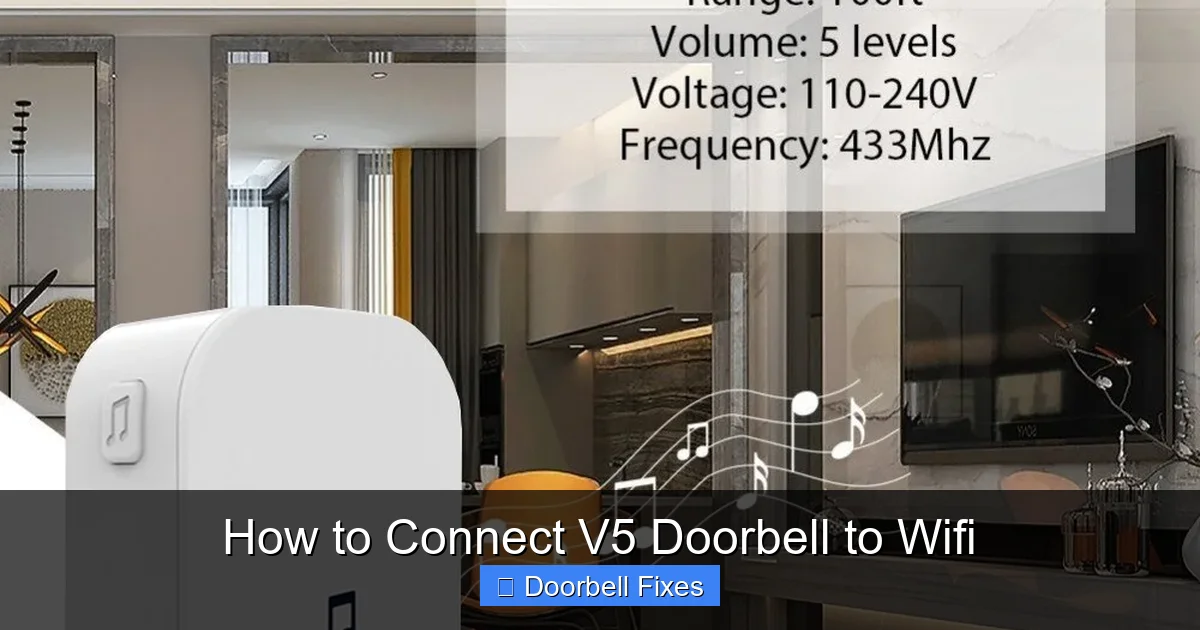 How to Connect V5 Doorbell to Wifi
