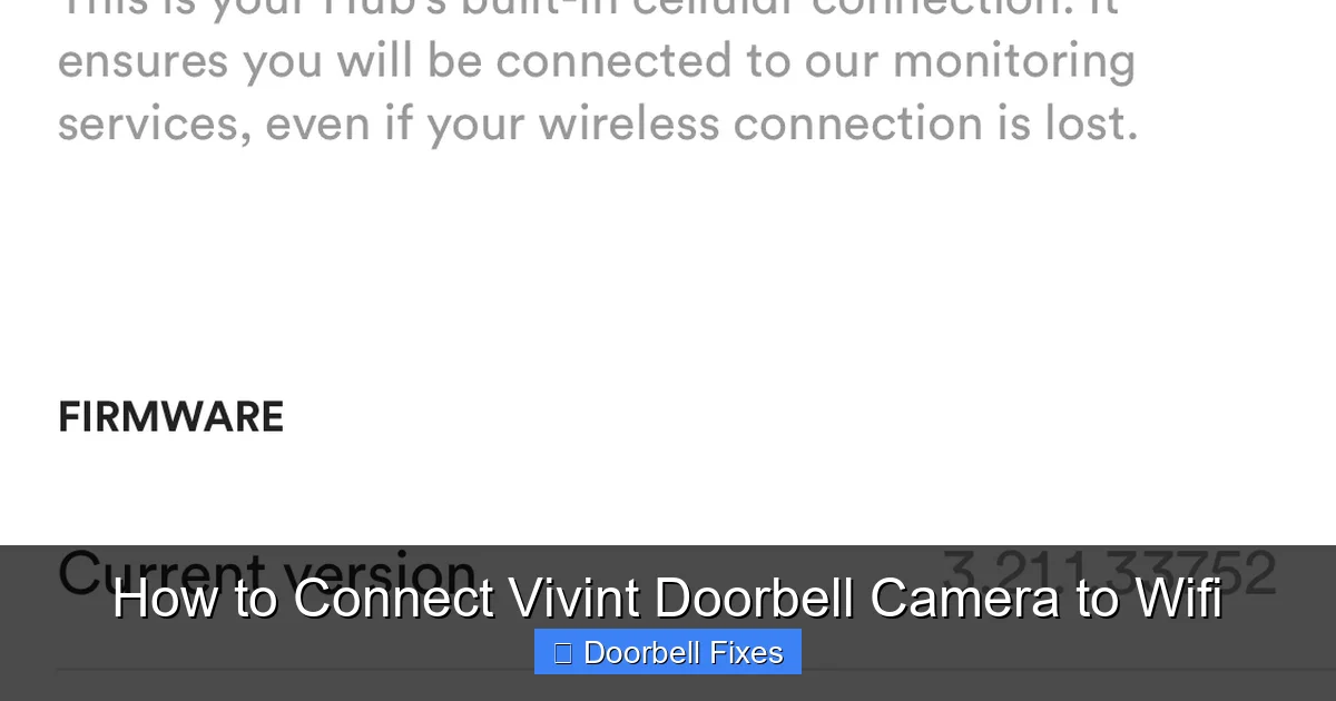 How to Connect Vivint Doorbell Camera to Wifi