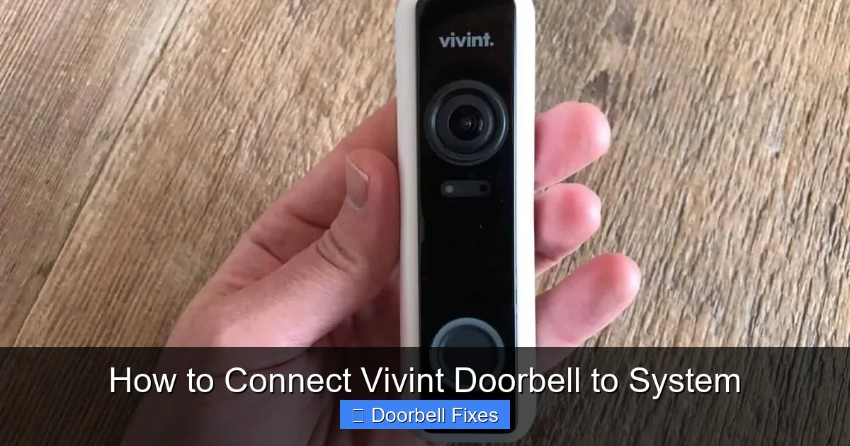 How to Connect Vivint Doorbell to System