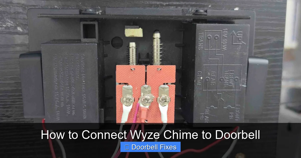 How to Connect Wyze Chime to Doorbell