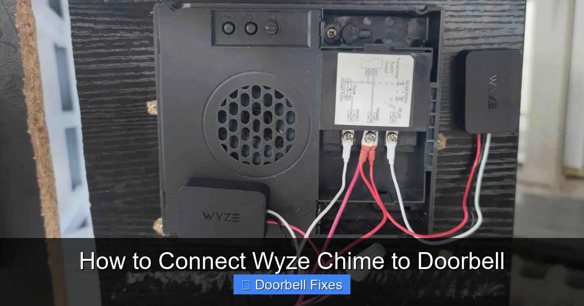 How to Connect Wyze Chime to Doorbell