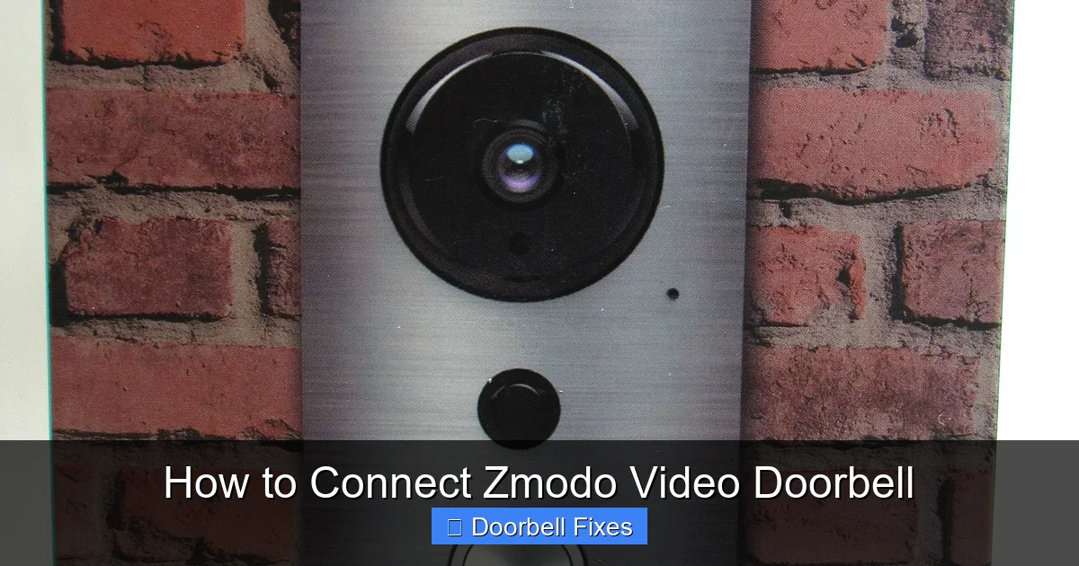 How to Connect Zmodo Video Doorbell