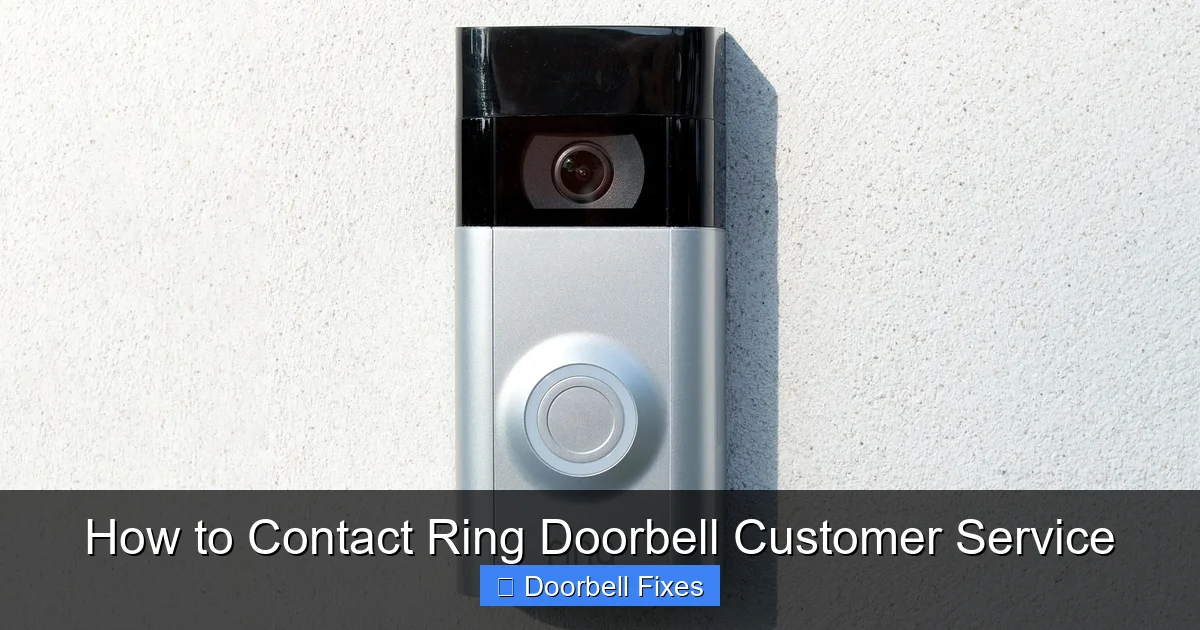 How to Contact Ring Doorbell Customer Service