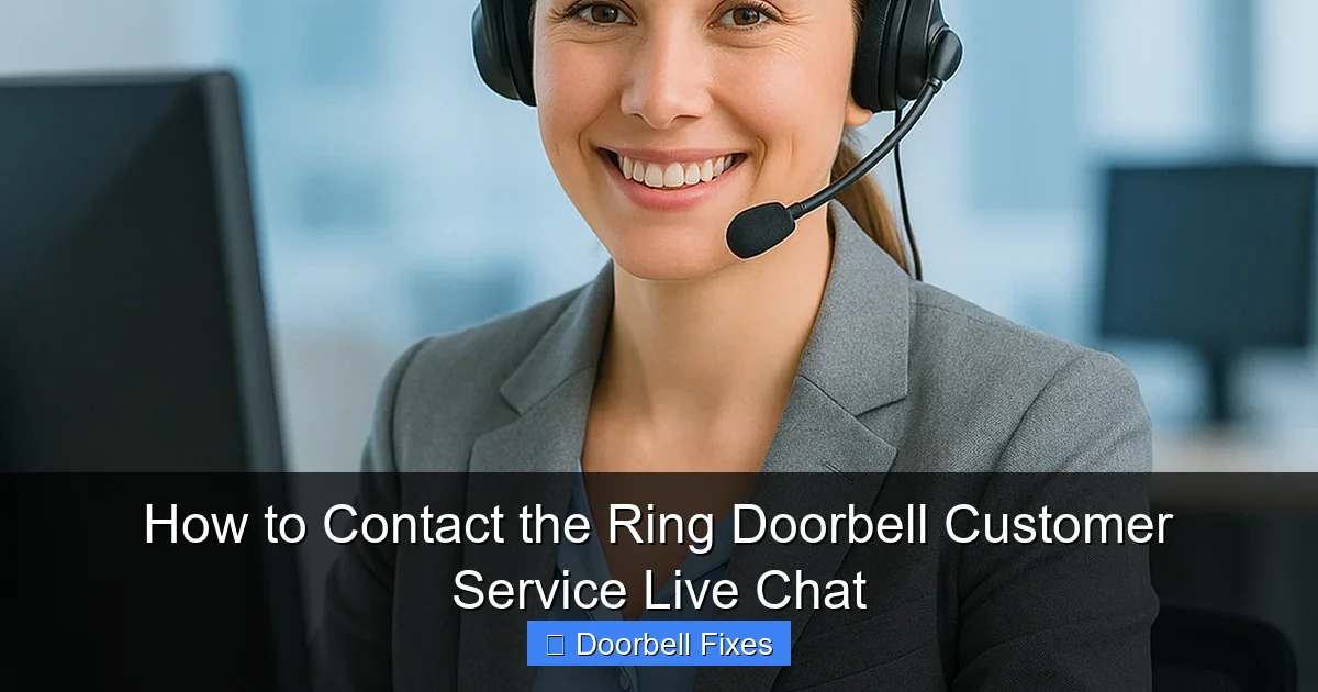 How to Contact the Ring Doorbell Customer Service Live Chat