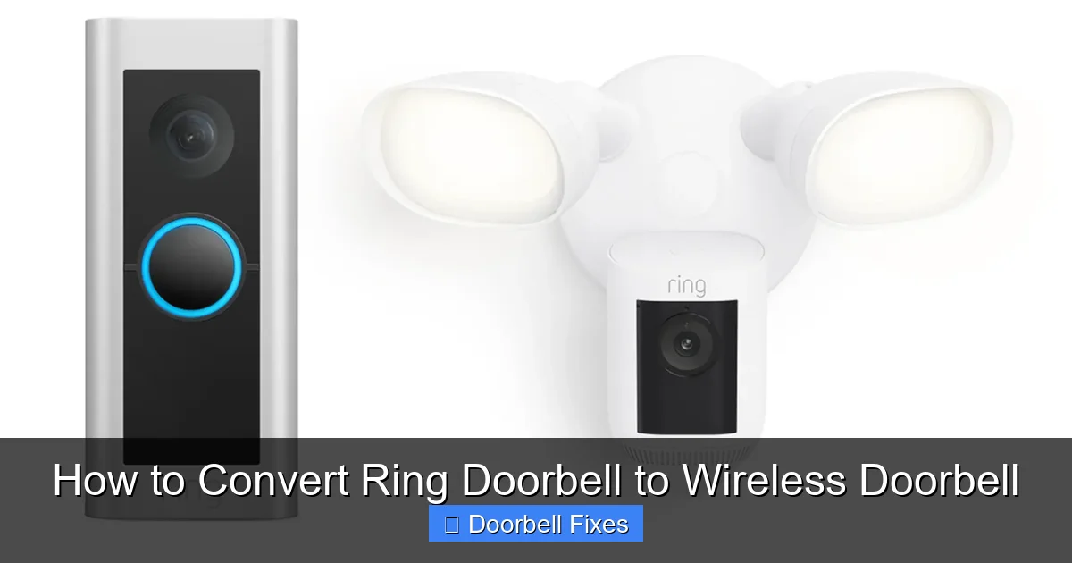 How to Convert Ring Doorbell to Wireless Doorbell