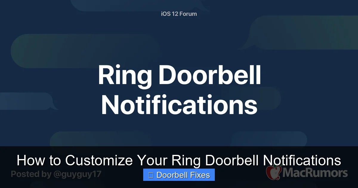 How to Customize Your Ring Doorbell Notifications