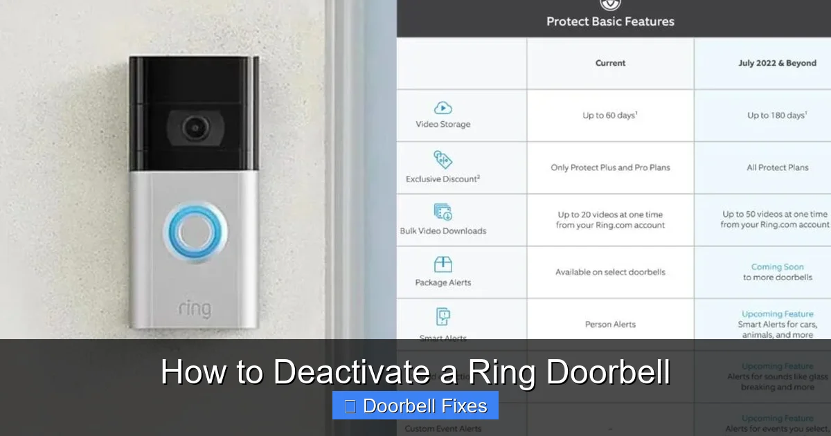 How to Deactivate a Ring Doorbell