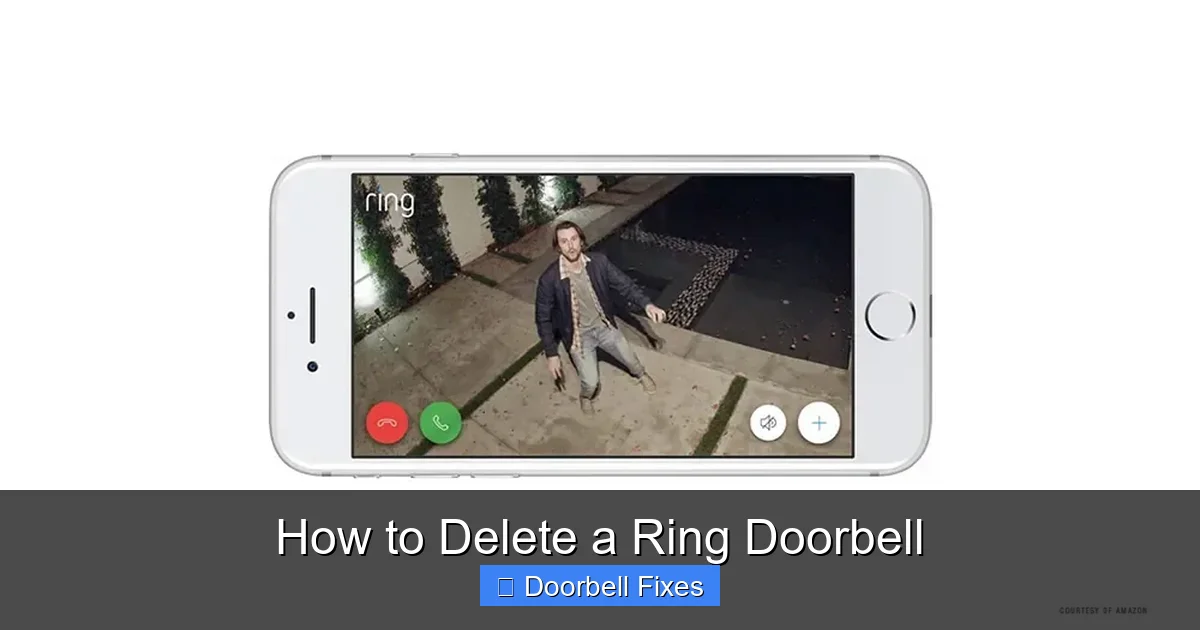 How to Delete a Ring Doorbell