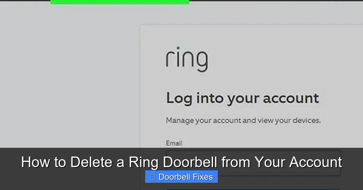 How to Delete a Ring Doorbell from Your Account